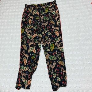 Zara animal print pants